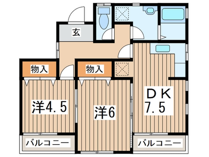 間取り図 グリーンハウス小川