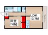 四季の丘住宅 1LDKの間取り