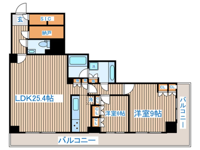 間取図 エルザ世田谷（２７０５）