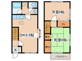 間取図 関テラスハウス