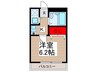 ジュノー 1Kの間取り
