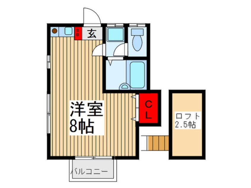 間取図 ハイツアサミ