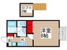 セジュール南柏Ⅰ 1Kの間取り