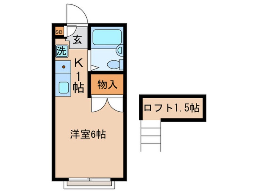 間取図 ハイツ西狛