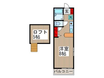 間取図 アデレ－ドフラッツ