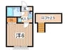 ディアコ－ト三ツ境 1Kの間取り