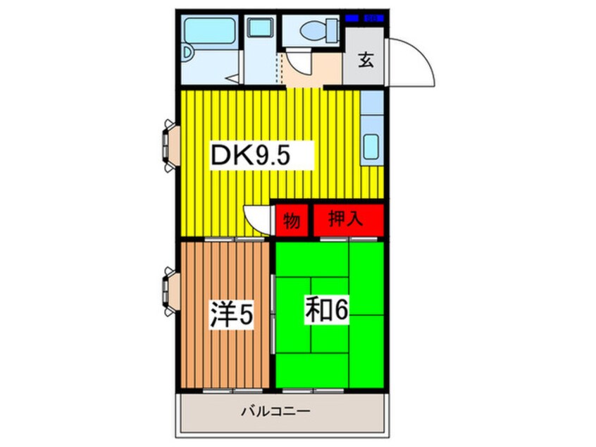 間取図 クレ－ル大宮