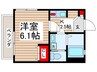 ラ・カ－サひのき 1Kの間取り