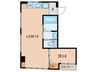 山田ビル（202） 1LDKの間取り