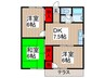 関根コーポ 3DKの間取り