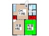 関根コーポ 2DKの間取り