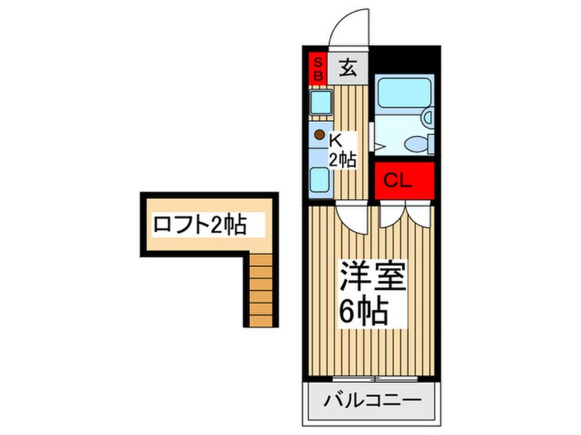 間取図 セゾン鶴ヶ岡