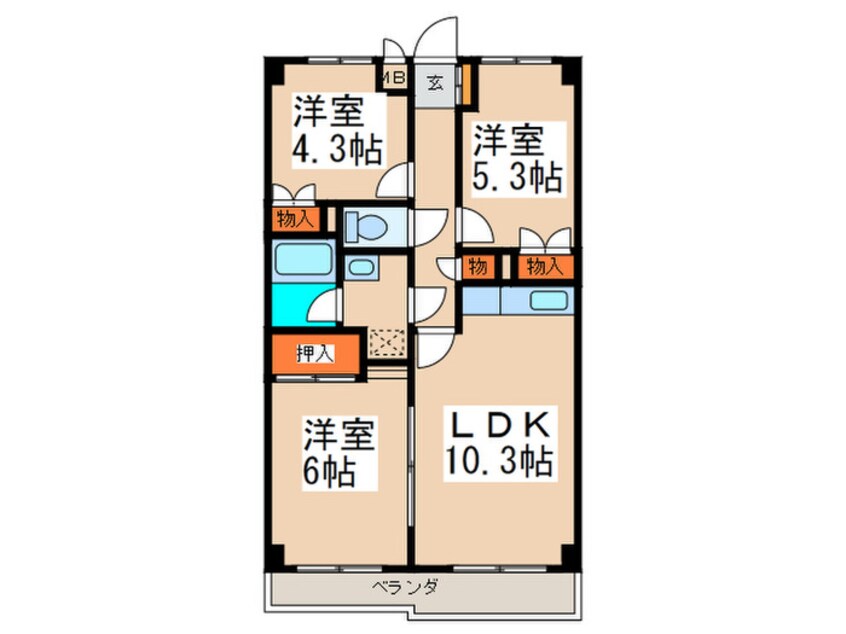 間取図 エスポワ－ル