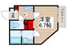 仮）松戸市小金建築計画 1Kの間取り
