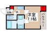 仮）松戸市小金建築計画 1Kの間取り