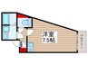 仮）松戸市小金建築計画 1Rの間取り