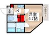 仮）松戸市小金建築計画 1Kの間取り