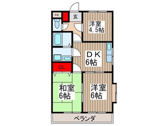 間取図 グリ－ンエイト３号棟