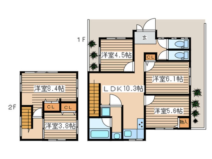 間取図 西谷町貸家