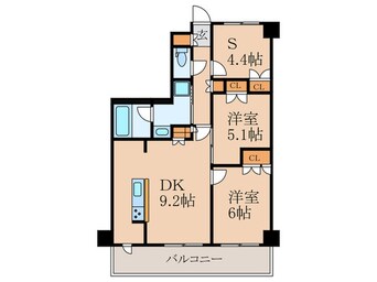 間取図 エルデンシア南大泉(305)