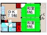 第３大信マンション 2DKの間取り