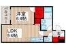 ジーメゾン与野本町 1LDKの間取り