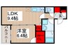 ジーメゾン与野本町 1LDKの間取り