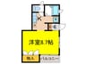 アゼリアハウス 1Kの間取り
