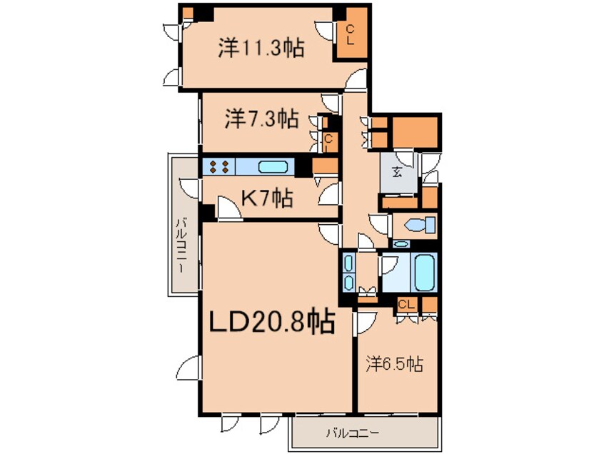 間取図 小日向グランドヒルズ