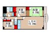 シラカワパレス 3LDKの間取り
