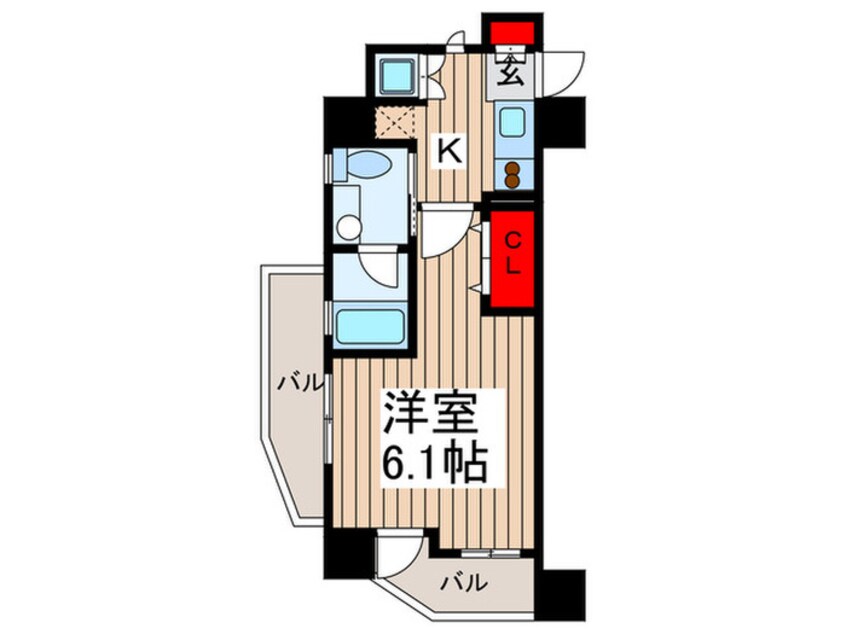 間取図 レジディア中村橋