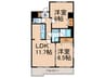 グレイスみかど 2LDKの間取り