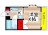 レナジア京成大久保 1Kの間取り