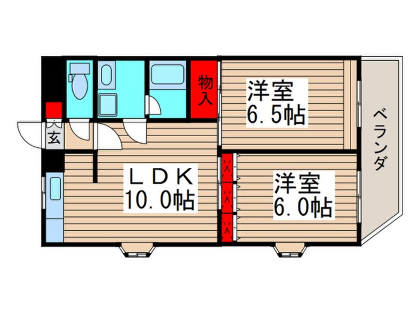 間取図 メゾンチェリーフィールド