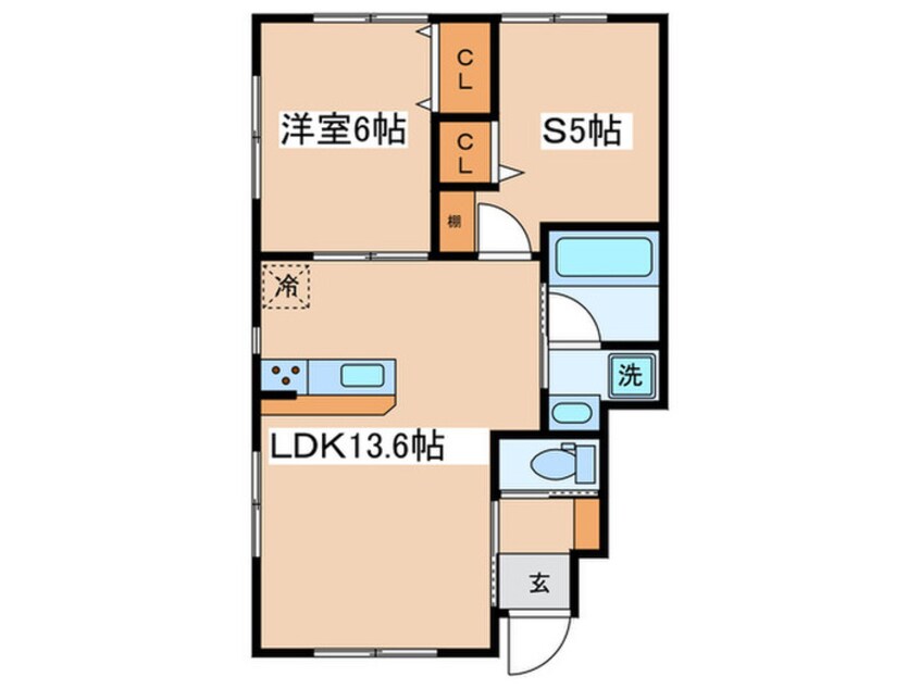 間取図 アルマコート万願寺