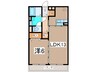 スカイハイツ 1LDKの間取り