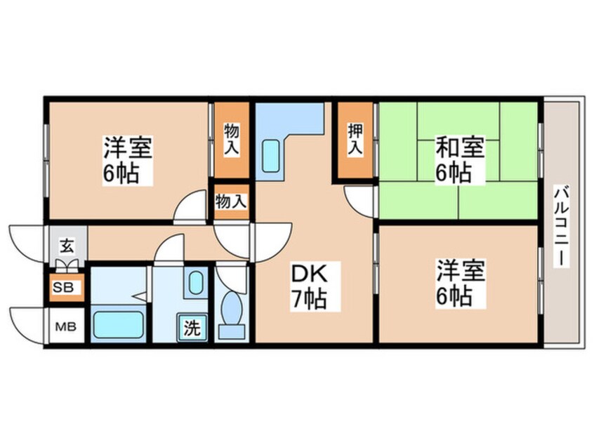 間取図 ファミール小作台