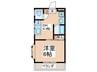 エンゼルハイツ 1DKの間取り