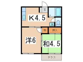 間取図 ペアタウンB棟