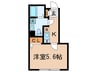 クリアル高田馬場 1Kの間取り