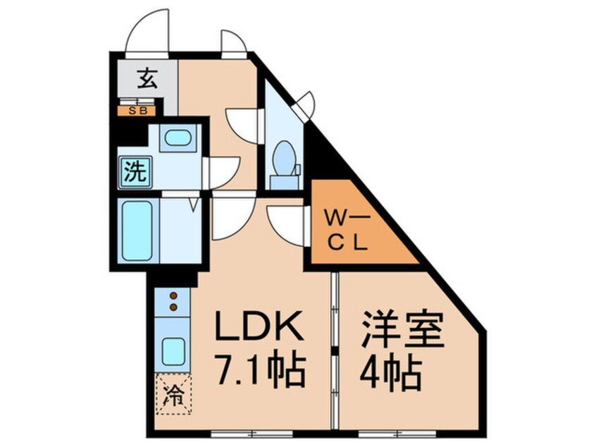 間取図 クリアル高田馬場