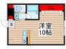 ステイツ高砂Ⅱ 1Rの間取り