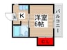 グリ－ンヒル 1Kの間取り