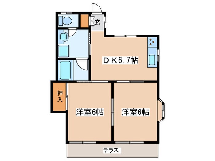 間取り図 コ－ポ塩川