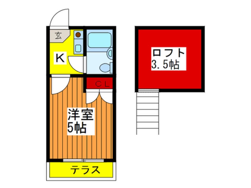 間取図 ルミエ－ル三田