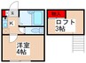 八景舎高円寺南Ｂ 1Kの間取り