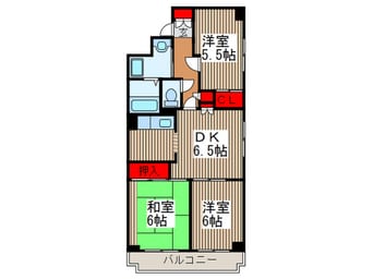間取図 サンドミ－ルさわらび