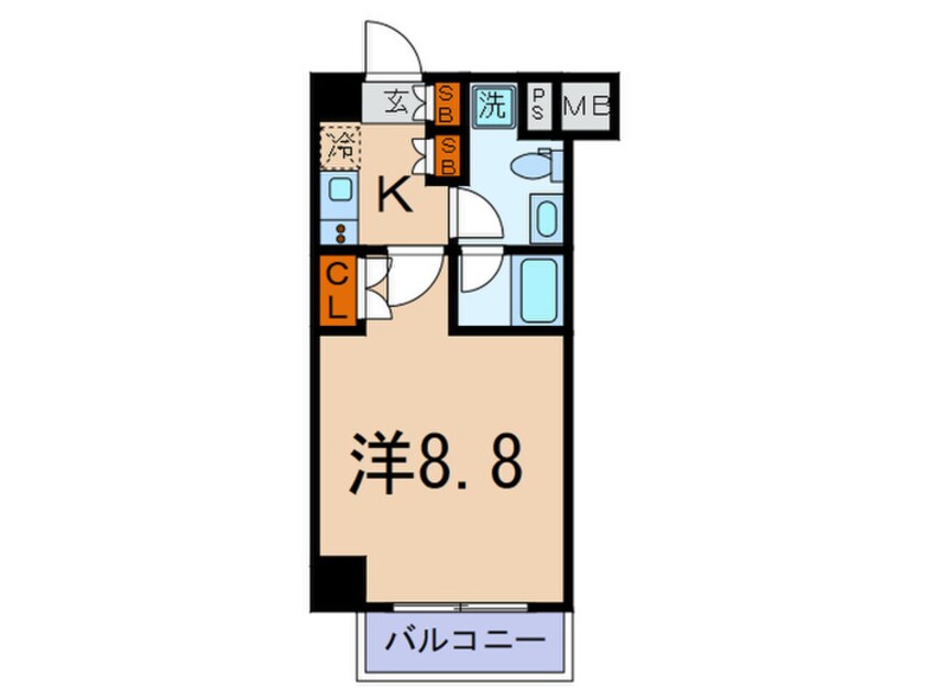 間取図 プラウドフラット根津谷中