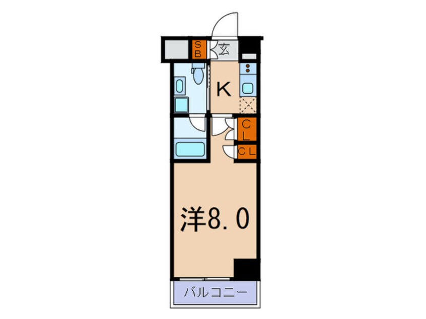 間取図 プラウドフラット根津谷中