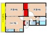 ファミール麻生 2DKの間取り